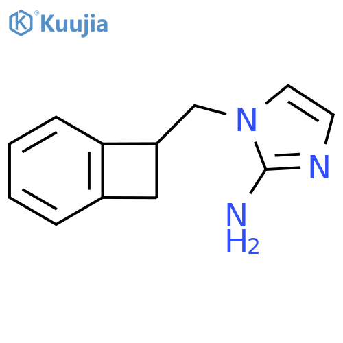 1-({bicyclo4.2.0octa-1,3,5-trien-7-yl}methyl)-1H-imidazol-2-amine structure