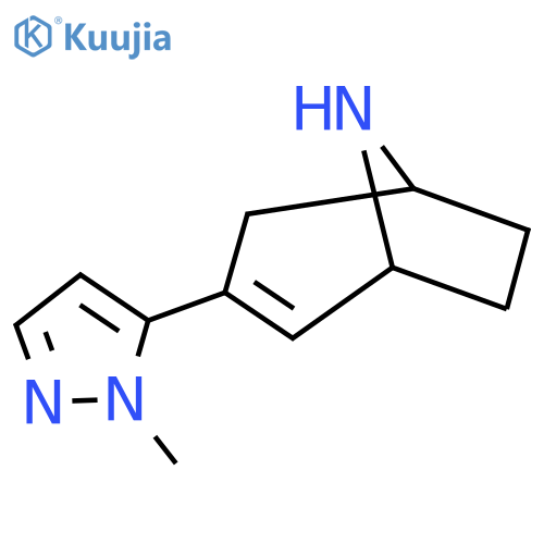 3-(1-methyl-1H-pyrazol-5-yl)-8-azabicyclo3.2.1oct-2-ene structure