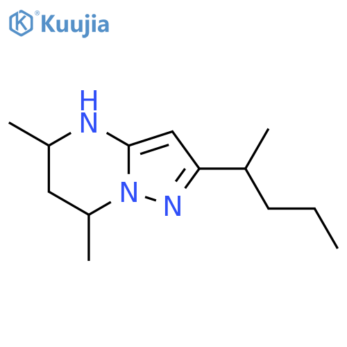 5,7-dimethyl-2-(pentan-2-yl)-4H,5H,6H,7H-pyrazolo1,5-apyrimidine structure