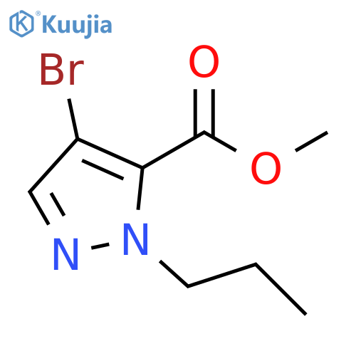 methyl 4-bromo-1-propyl-1H-pyrazole-5-carboxylate structure