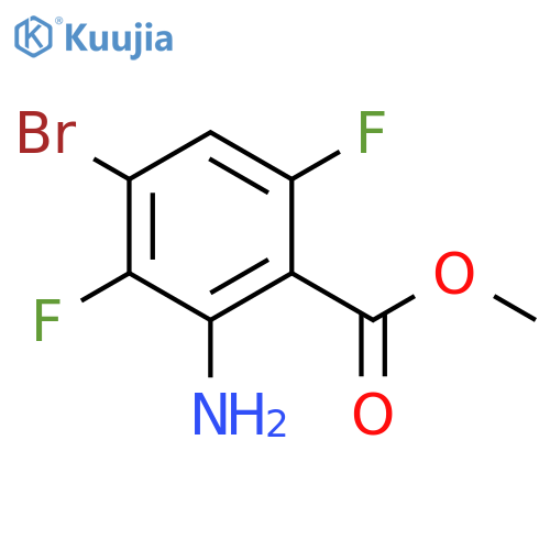 Methyl 2-amino-4-bromo-3,6-difluorobenzoate structure