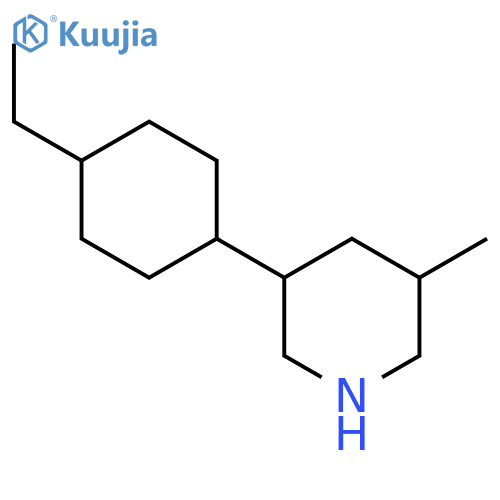 3-(4-Ethylcyclohexyl)-5-methylpiperidine structure