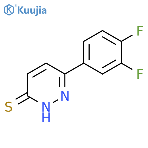 6-(3,4-difluorophenyl)pyridazine-3-thiol structure
