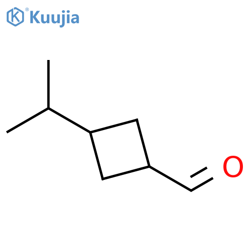 3-(propan-2-yl)cyclobutane-1-carbaldehyde structure
