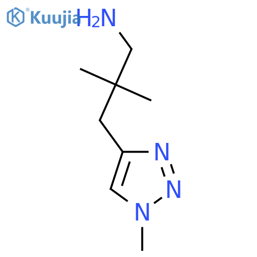 2,2-dimethyl-3-(1-methyl-1H-1,2,3-triazol-4-yl)propan-1-amine structure