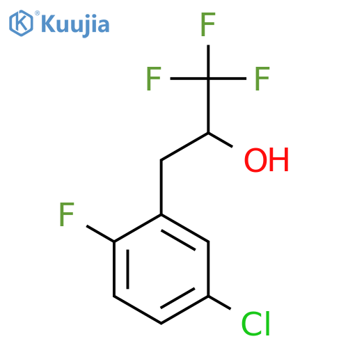 3-(5-chloro-2-fluorophenyl)-1,1,1-trifluoropropan-2-ol structure