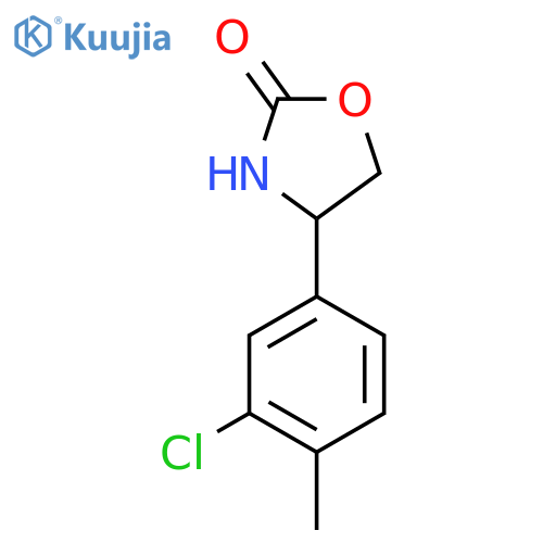 4-(3-chloro-4-methylphenyl)-1,3-oxazolidin-2-one structure