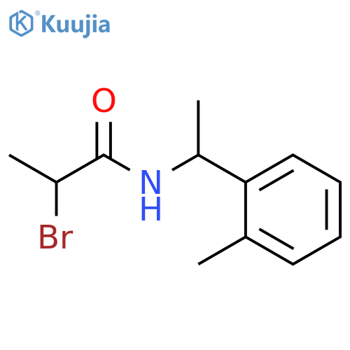 Propanamide, 2-bromo-N-[1-(2-methylphenyl)ethyl]- structure