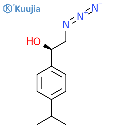 (1R)-2-azido-1-4-(propan-2-yl)phenylethan-1-ol structure
