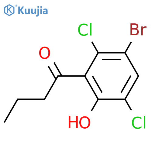 1-(3-Bromo-2,5-dichloro-6-hydroxyphenyl)butan-1-one structure