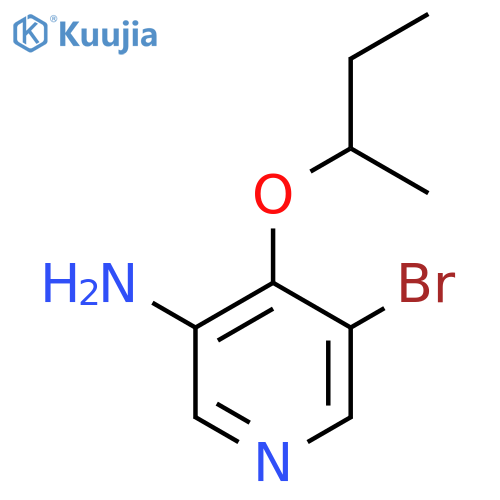 5-Bromo-4-(butan-2-yloxy)pyridin-3-amine structure