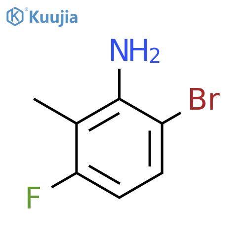 6-Bromo-3-fluoro-2-methylaniline structure