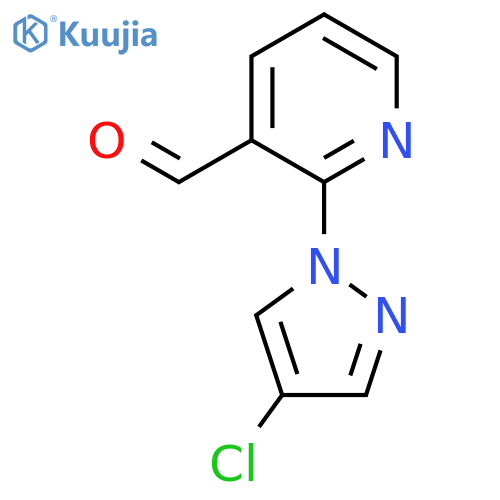 2-(4-Chloro-1H-pyrazol-1-yl)pyridine-3-carbaldehyde structure
