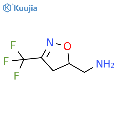 3-(trifluoromethyl)-4,5-dihydro-1,2-oxazol-5-ylmethanamine structure