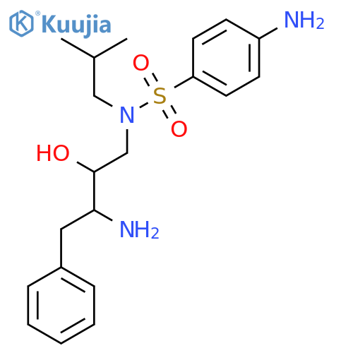 4-Amino-N-((2R,3S)-3-amino-2-hydroxy-4-phenylbutyl)-N-isobutylbenzenesulfonamide structure