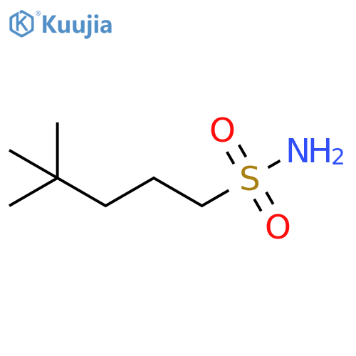 4,4-dimethylpentane-1-sulfonamide structure