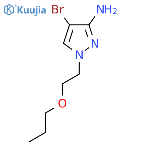4-bromo-1-(2-propoxyethyl)-1H-pyrazol-3-amine structure