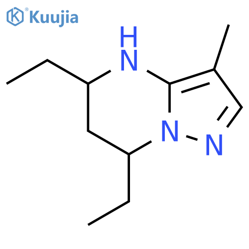 5,7-diethyl-3-methyl-4H,5H,6H,7H-pyrazolo1,5-apyrimidine structure