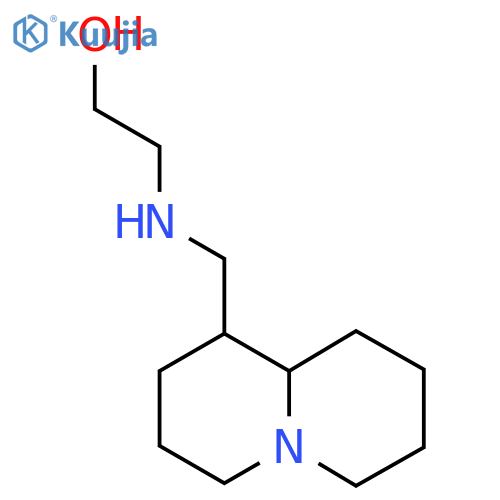 2-{(octahydro-1H-quinolizin-1-yl)methylamino}ethan-1-ol structure