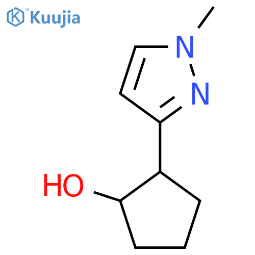 2-(1-Methyl-1H-pyrazol-3-yl)cyclopentan-1-ol structure