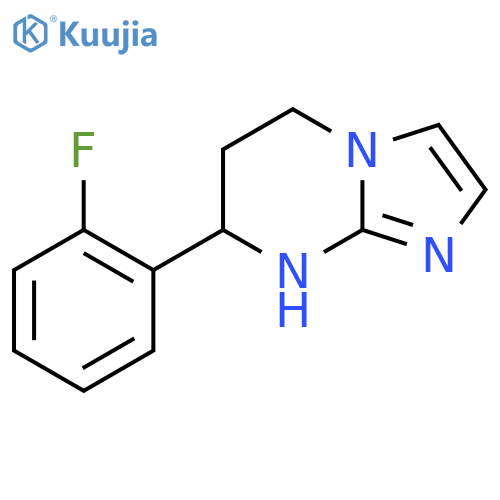 7-(2-fluorophenyl)-5H,6H,7H,8H-imidazo1,2-apyrimidine structure