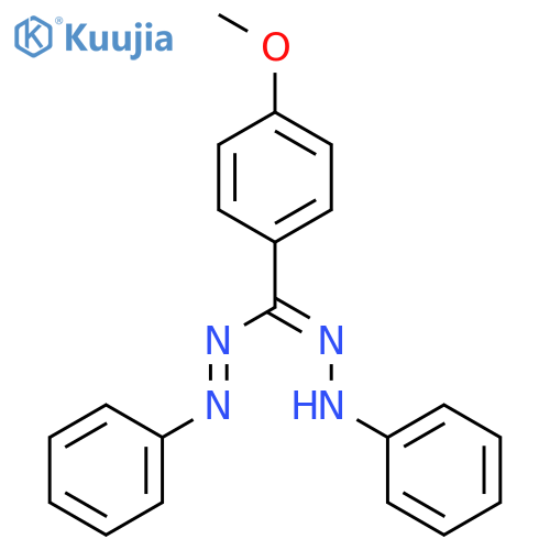 1,5-Diphenyl-3-(4-methoxyphenyl)formazan structure