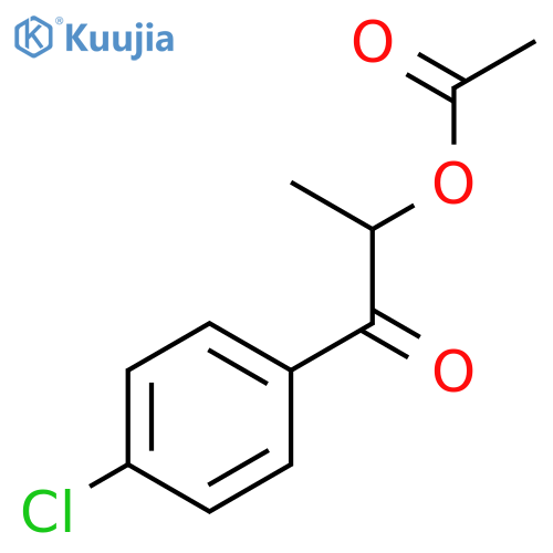 1-Propanone, 2-(acetyloxy)-1-(4-chlorophenyl)- structure