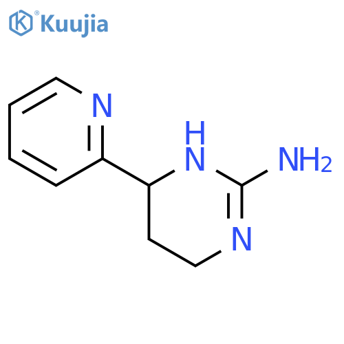 6-(pyridin-2-yl)-1,4,5,6-tetrahydropyrimidin-2-amine structure