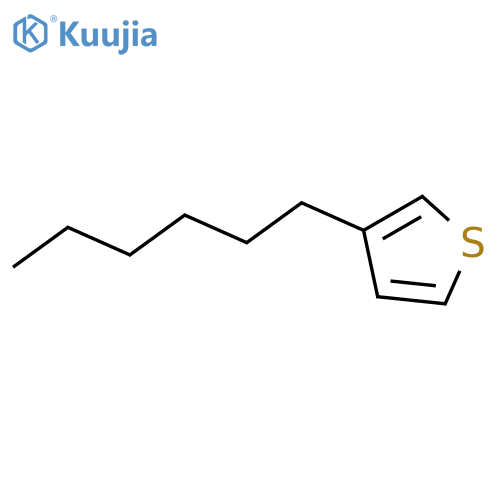 3-Hexylthiophene structure