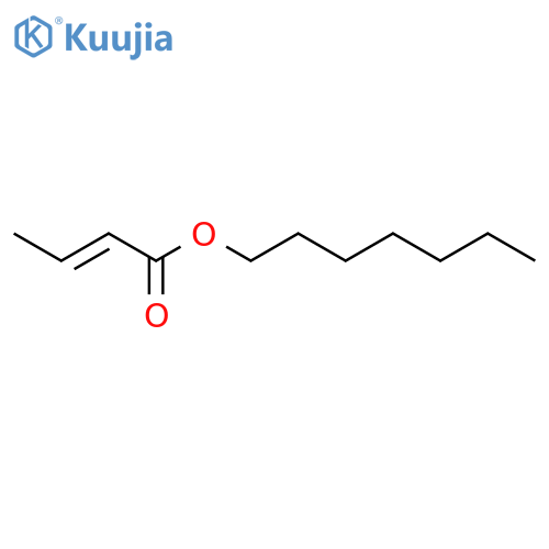2-Butenoic acid, heptylester structure