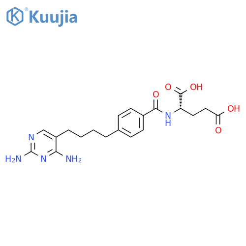L-Glutamic acid,N-[4-[4-(2,4-diamino-5-pyrimidinyl)butyl]benzoyl]- structure