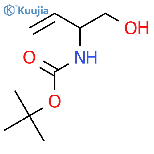 tert-Butyl (1-hydroxybut-3-en-2-yl)carbamate structure