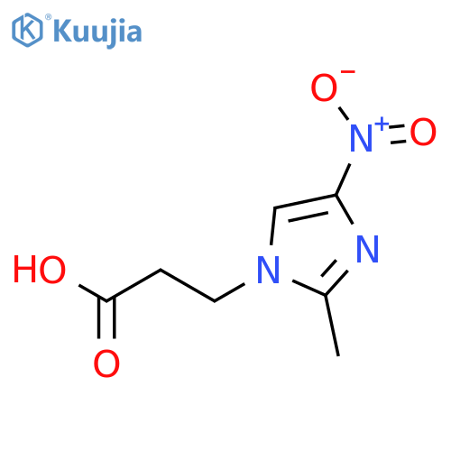 3-(2-Methyl-4-nitro-1H-imidazol-1-yl)propanoic acid structure