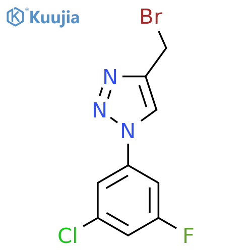 4-(Bromomethyl)-1-(3-chloro-5-fluorophenyl)-1H-1,2,3-triazole structure