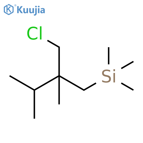 Silane, [2-(chloromethyl)-2,3-dimethylbutyl]trimethyl- structure