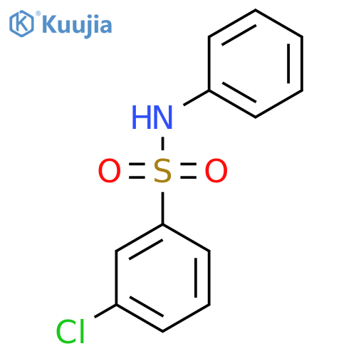 3-chloro-N-phenylbenzene-1-sulfonamide structure