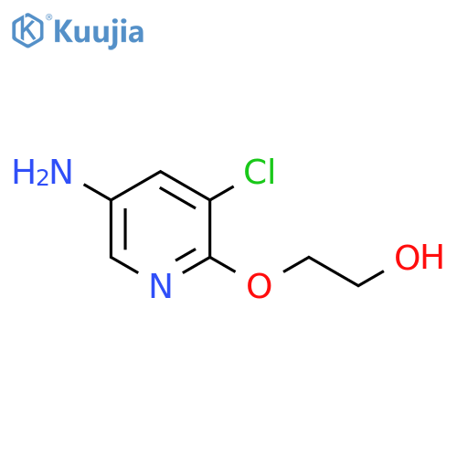 2-(5-amino-3-chloropyridin-2-yl)oxyethan-1-ol structure