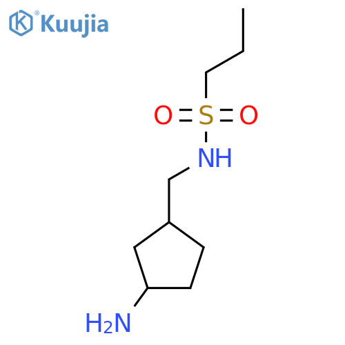 N-[(3-aminocyclopentyl)methyl]propane-1-sulfonamide structure