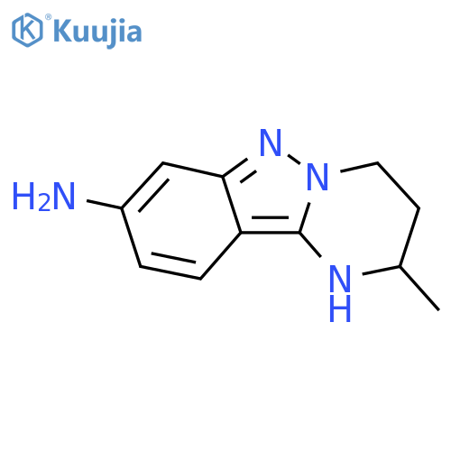 2-methyl-1H,2H,3H,4H-pyrimido1,2-bindazol-8-amine structure