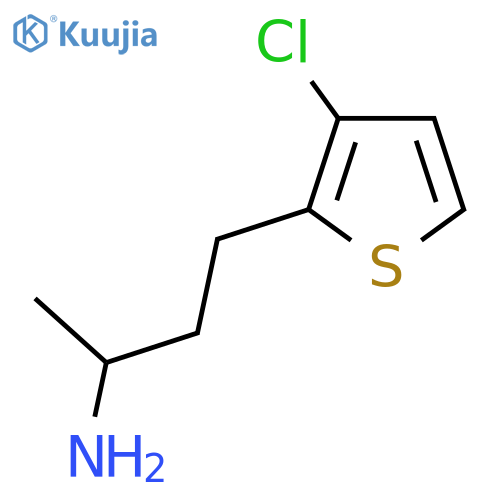 4-(3-chlorothiophen-2-yl)butan-2-amine structure