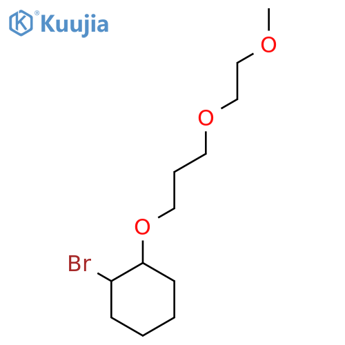 1-bromo-2-3-(2-methoxyethoxy)propoxycyclohexane structure
