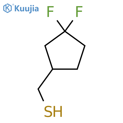 (3,3-Difluorocyclopentyl)methanethiol structure