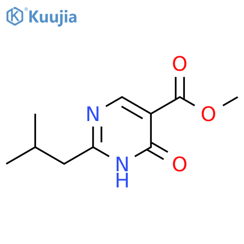 5-Pyrimidinecarboxylic acid, 1,6-dihydro-2-(2-methylpropyl)-6-oxo-, methyl ester structure