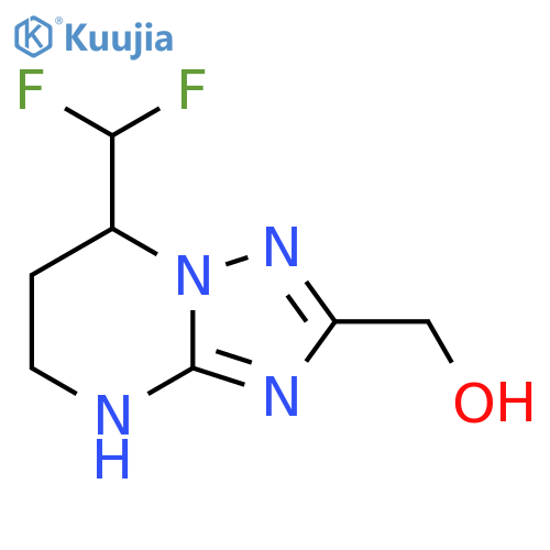 7-(difluoromethyl)-4H,5H,6H,7H-1,2,4triazolo1,5-apyrimidin-2-ylmethanol structure