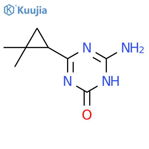 1,3,5-Triazin-2(1H)-one, 6-amino-4-(2,2-dimethylcyclopropyl)- structure