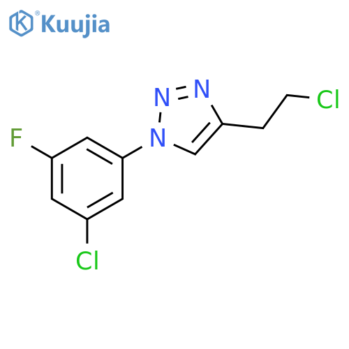 1H-1,2,3-Triazole, 4-(2-chloroethyl)-1-(3-chloro-5-fluorophenyl)- structure