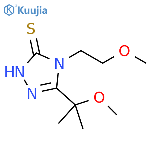 3H-1,2,4-Triazole-3-thione, 2,4-dihydro-4-(2-methoxyethyl)-5-(1-methoxy-1-methylethyl)- structure