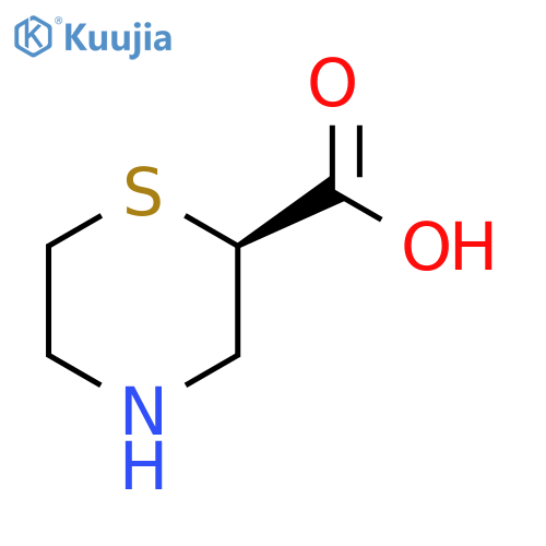 (2R)-Thiomorpholine-2-carboxylic acid structure