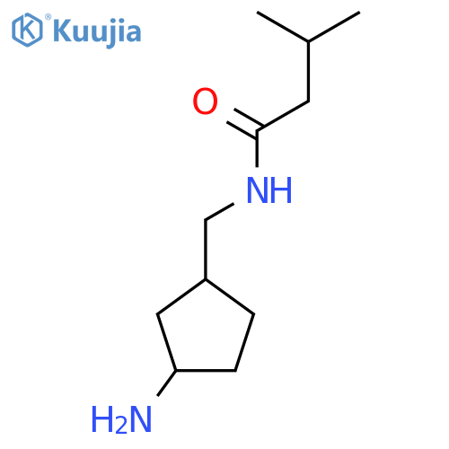 N-[(3-aminocyclopentyl)methyl]-3-methylbutanamide structure