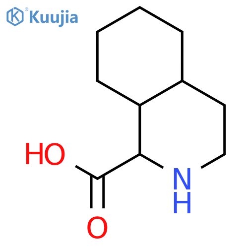 Decahydroisoquinoline-1-carboxylic acid structure